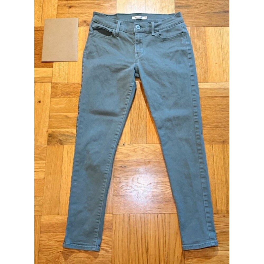 Levi’s 710 Super Skinny Jeans Women’s Size 29 Green Stretch Denim